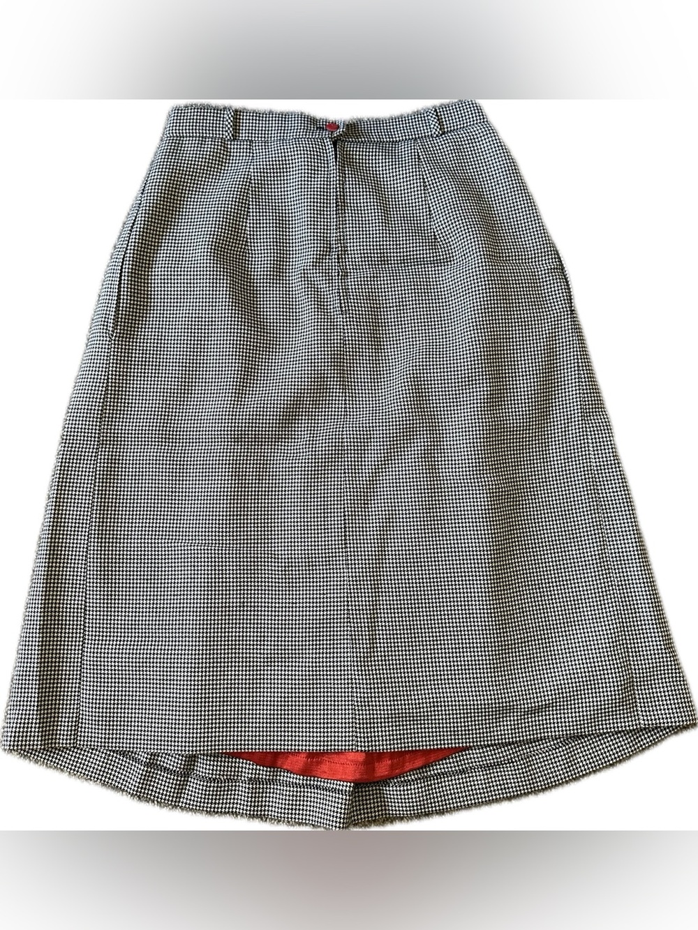 Vintage Houndstooth Pencil Skirt - Picture 4 of 6